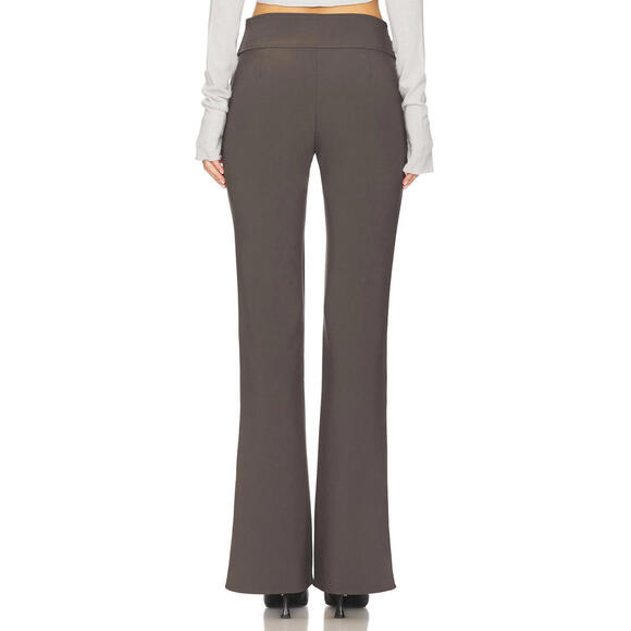 Revolve Superdown Jessica Bootcut Grey Trousers Tailored Corporate Pants Size S - Picture 2 of 6